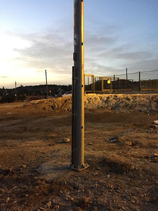 Eskişehir Mihalıççık Doğalgaz Dağıtım Sahası, Mihalıççık, Eskişehir - Doğalgaz dağıtım sahasında aydınlatma direği