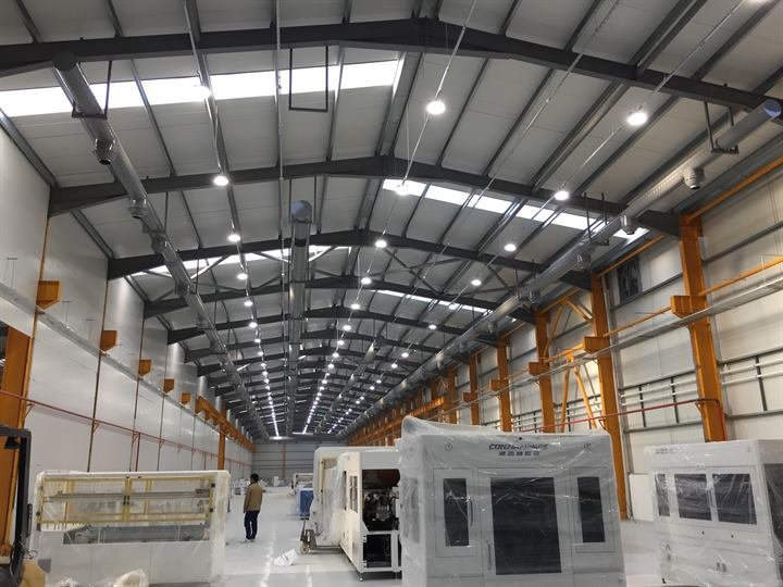 Sakarya 1. OSB Mir Yapı, 1. OSB, Sakarya - Fabrika içi aydınlatma tesisatı